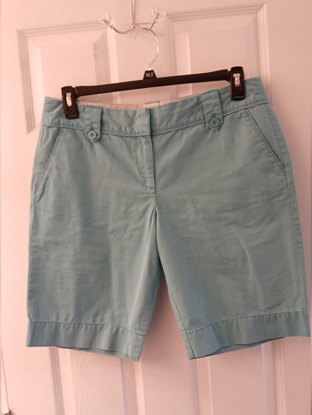 Ann Taylor LOFT Teal Cotton Bermuda Shorts – Size 10